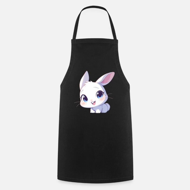 Hasen Hase - Kochschürze - Schwarz