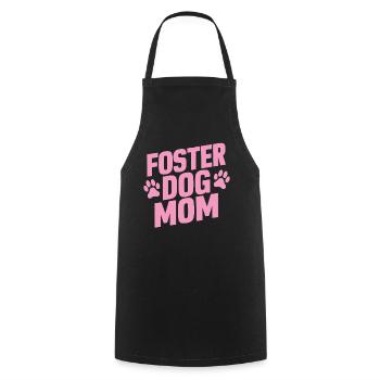 Pflegehund Mama Tierheim Lustige Mama Welpe - Kochschürze - Schwarz - Vorne - AI Model Male 185 dark (185cm)