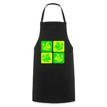 Jet Ski Action – Ride the Wave - Cooking Apron - black - Front - AI Model Male 185 dark (185cm)
