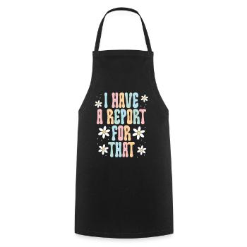 Psychologue scolaire Psychologie scolaire - Tablier de cuisine - noir - Devant - AI Model Male 185 dark (185cm)