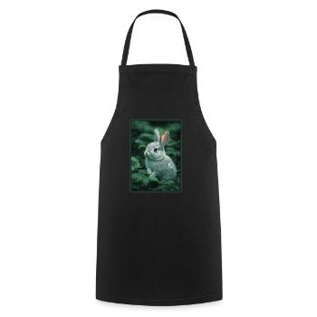 Bunny Bunny - Cooking Apron - black - Front - AI Model Male 185 dark (185cm)
