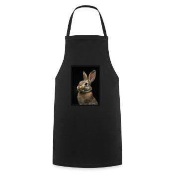 Bunny Bunny - Cooking Apron - black - Front - AI Model Male 185 dark (185cm)