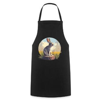 Bunny Bunny - Cooking Apron - black - Front - AI Model Male 185 dark (185cm)