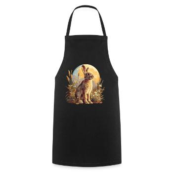 Bunny Bunny - Cooking Apron - black - Front - AI Model Male 185 dark (185cm)