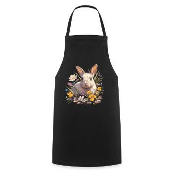 Bunny Bunny - Cooking Apron - black - Front - AI Model Male 185 dark (185cm)