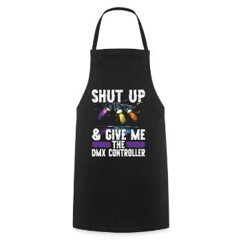 Lighting technician Lighting technician Lighting technology - Cooking Apron - black - Front - AI Model Male 185 dark (185cm)