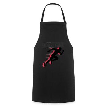 All Or Nothing Runner Silhouette Energy - Cooking Apron - black - Front - AI Model Male 185 dark (185cm)