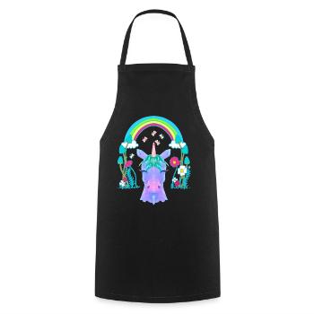Unicorn Unicorns Rainbow Mythical Animals Child - Cooking Apron - black - Front - AI Model Male 185 dark (185cm)