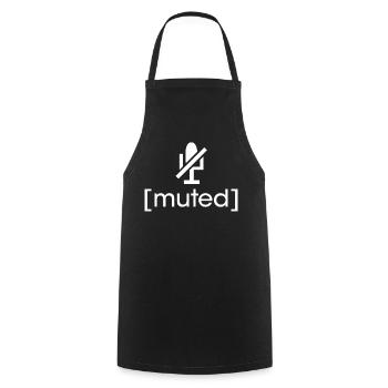 muted gamer - streamer gaming icon - Cooking Apron - black - Front - AI Model Male 185 dark (185cm)