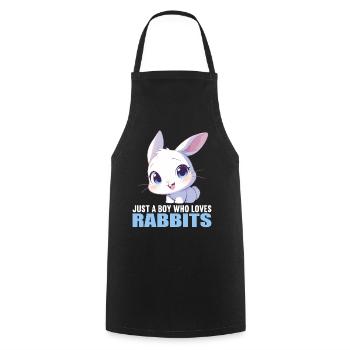 Bunny Bunny - Cooking Apron - black - Front - AI Model Male 185 dark (185cm)