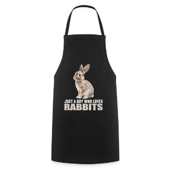Lapin Lapin - Tablier de cuisine - noir - Devant - AI Model Male 185 dark (185cm)