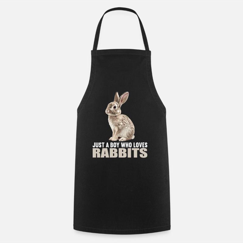 Hasen Hase - Kochschürze - Schwarz