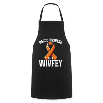 Awareness of Infertility IVF Fertilization - Cooking Apron - black - Front - AI Model Male 185 dark (185cm)