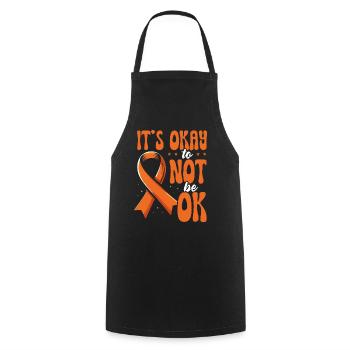 Infertility awareness IVF fertilization - Cooking Apron - black - Front - AI Model Male 185 dark (185cm)