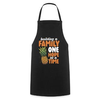 Infertility awareness IVF fertilization - Cooking Apron - black - Front - AI Model Male 185 dark (185cm)