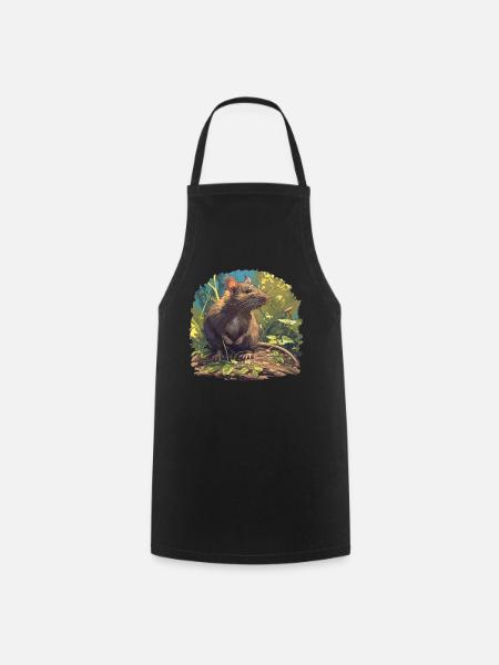 Ratten Ratte - Kochschürze - Schwarz