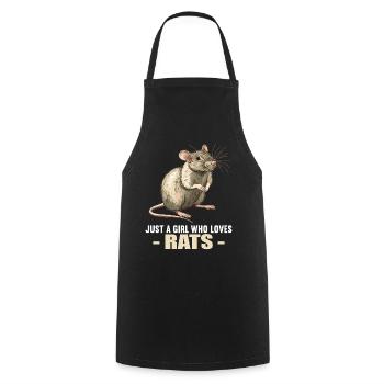 Rat Rat - Cooking Apron - black - Front - AI Model Male 185 dark (185cm)