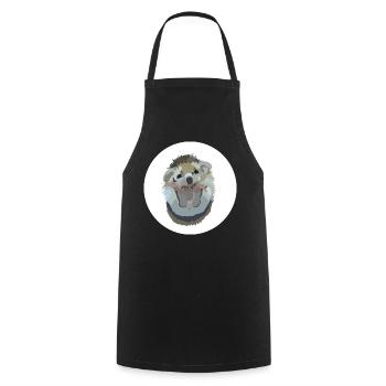 Ida Igel - Cooking Apron - black - Front - AI Model Male 185 dark (185cm)