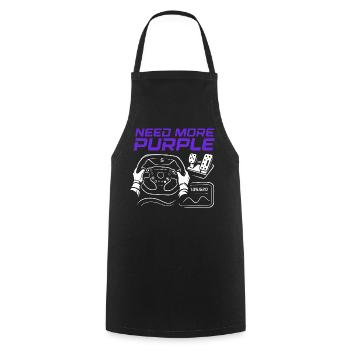 Besoin de plus de violet - Chemise Sim Racing Best Time - Tablier de cuisine - noir - Devant - AI Model Male 185 dark (185cm)