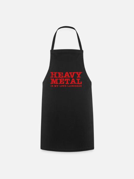 Heavy Metal is my Lovelanguage - Cooking Apron - black