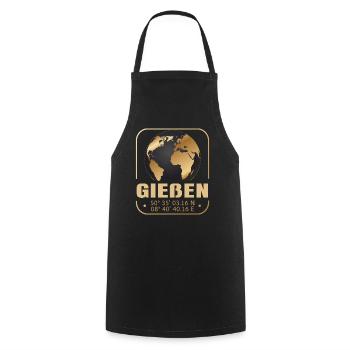 Gießen - Kochschürze - Schwarz - Vorne - AI Model Male 185 dark (185cm)