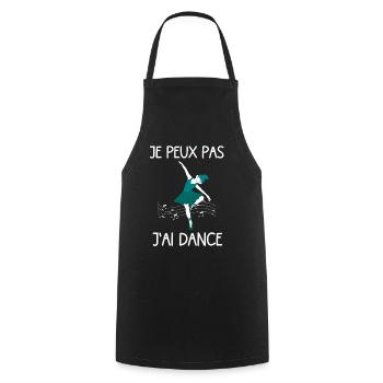 I can't I dance fun gift idea - Cooking Apron - black - Front - AI Model Male 185 dark (185cm)