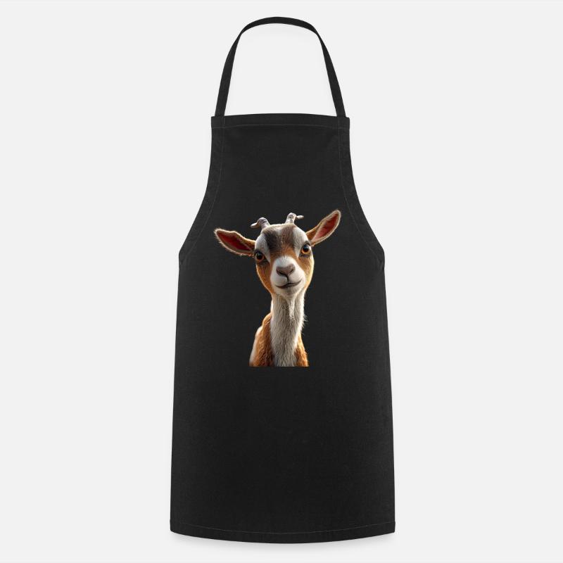 Chèvre Chèvre domestique Capricorne Chèvre Chèvre Chèvre mignonne - Tablier de cuisine - noir