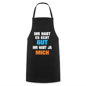 Tu l’as bien, tu m’as eu, drôle, professionnel - Tablier de cuisine - noir - Devant - AI Model Male 185 dark (185cm)