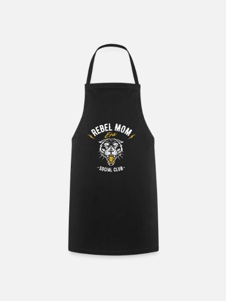 Rebellische Mamas Club Design - Kochschürze - Schwarz
