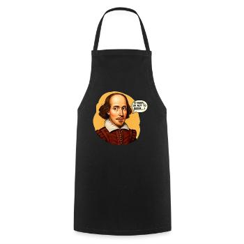 Shakespeare "To Beer or Not to Beer" Funny Lit - Cooking Apron - black - Front - AI Model Male 185 dark (185cm)