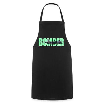 Bomber B-52 Stratofortress - Cooking Apron - black - Front - AI Model Male 185 dark (185cm)