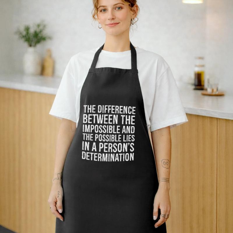 la différence entre l’impossible et le Tablier de cuisine