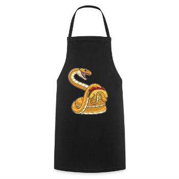 Snake Taco - Cooking Apron - black - Front - AI Model Male 185 dark (185cm)