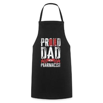 Pharmacy Tech Technician - Cooking Apron - black - Front - AI Model Male 185 dark (185cm)