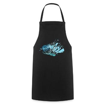 Biker Style 26 - Cooking Apron - black - Front - AI Model Male 185 dark (185cm)