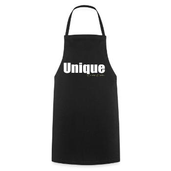 Unique - Cooking Apron - black - Front - AI Model Male 185 dark (185cm)