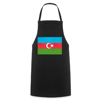 Flag of Azerbaijan – Pride and National Identity - Cooking Apron - black - Front - AI Model Male 185 dark (185cm)