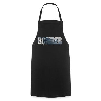 Bomber B-2 Spirit - Cooking Apron - black - Front - AI Model Male 185 dark (185cm)