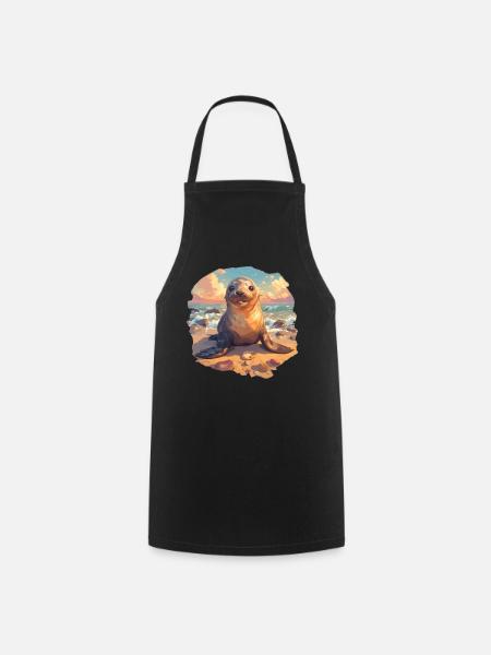 Lions de mer Lion de mer - Tablier de cuisine - noir