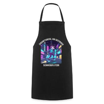 Unicorn of the future - Cooking Apron - black - Front - AI Model Male 185 dark (185cm)