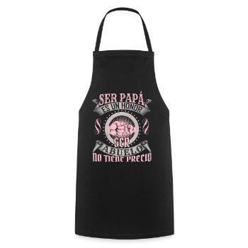 Individuelles Vatertagsgeschenk T-Shirt Design - Kochschürze - Schwarz - Vorne - AI Model Male 185 dark (185cm)
