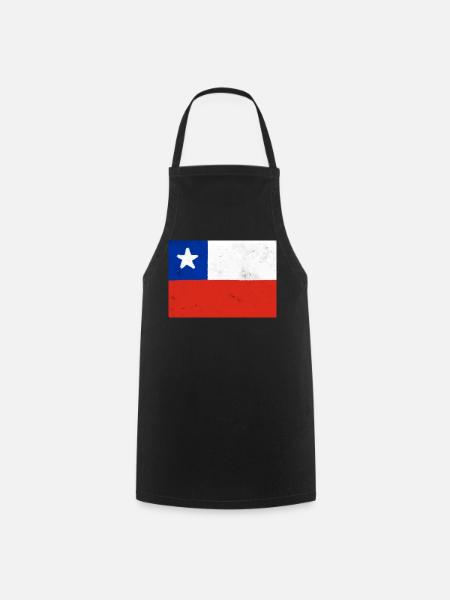 Flagge von Chile - Kochschürze - Schwarz