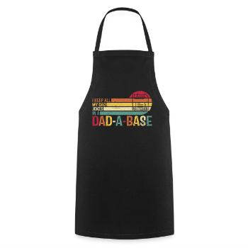 Retro Car Dad Joke T-Shirt Design - Cooking Apron - black - Front - AI Model Male 185 dark (185cm)