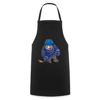Mole Hockey Hockey Stick - Cooking Apron - black - Front - AI Model Male 185 dark (185cm)