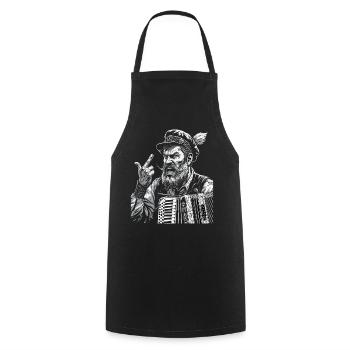 Grantler Grumpy Bavarian dialects Bavaria - Cooking Apron - black - Front - AI Model Male 185 dark (185cm)
