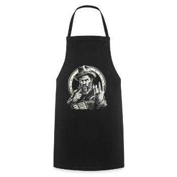 Grantler Dialectes bavarois Bavière - Tablier de cuisine - noir - Devant - AI Model Male 185 dark (185cm)