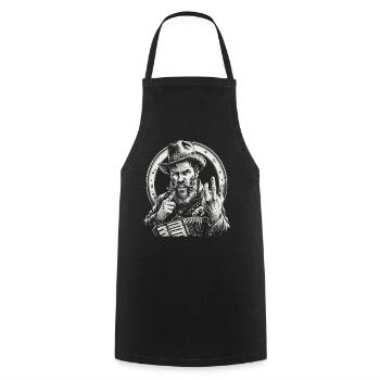 Grantler Dialectes bavarois Bavière - Tablier de cuisine - noir - Devant - AI Model Male 185 dark (185cm)