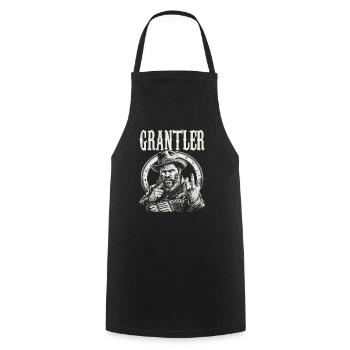 Grantler Dialectes bavarois Bavière - Tablier de cuisine - noir - Devant - AI Model Male 185 dark (185cm)