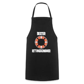 Bouée de sauvetage Best Lifeguard - Tablier de cuisine - noir - Devant - AI Model Male 185 dark (185cm)