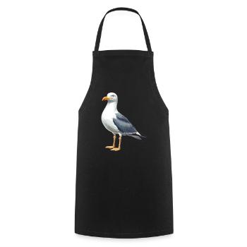 Mouettes Mouette - Tablier de cuisine - noir - Devant - AI Model Male 185 dark (185cm)